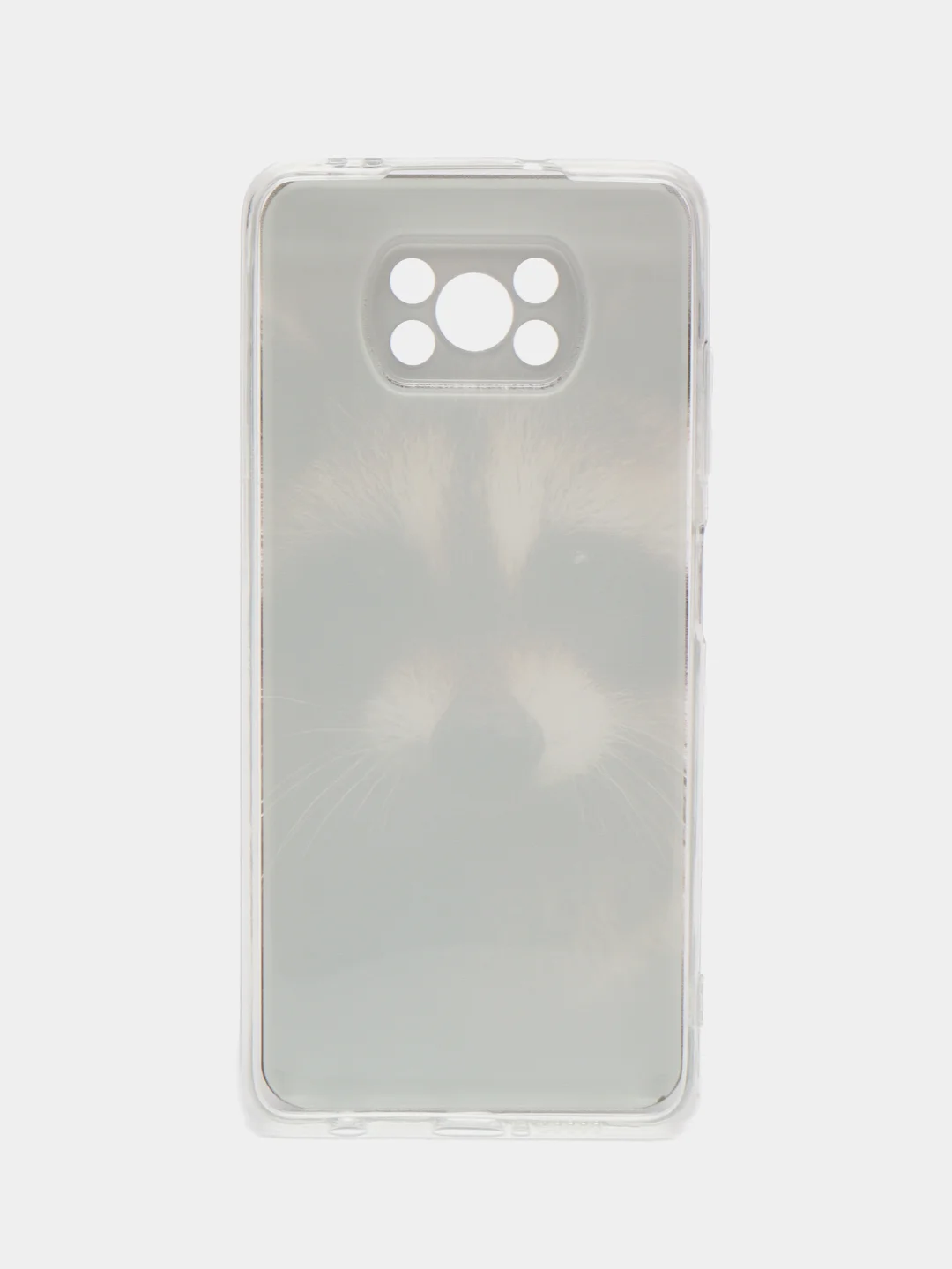 Коричневый силиконовый чехол на Xiaomi Poco X3/X3 Pro / Сяоми Poco X3/Х3 Про прозрачный, с рисунком