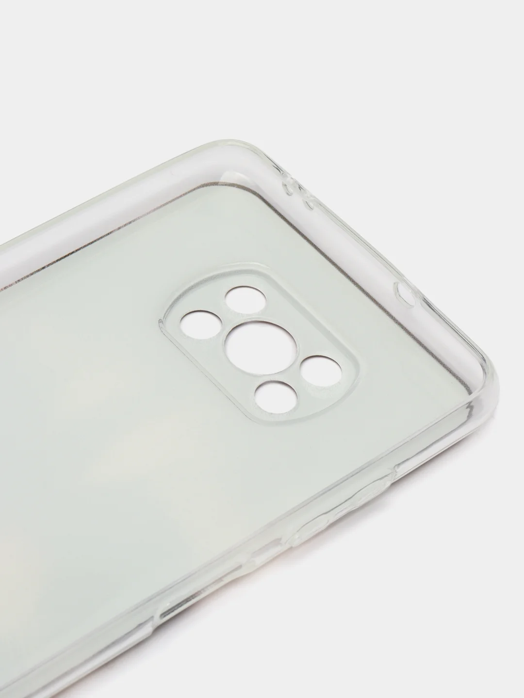 Коричневый силиконовый чехол на Xiaomi Poco X3/X3 Pro / Сяоми Poco X3/Х3 Про прозрачный, с рисунком