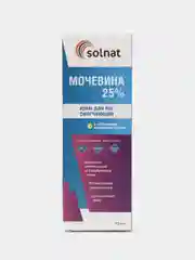 SOLNAT Крем для ног смягчающий с мочевиной 25%, от трещин, натоптышей, мозолей, 75 мл