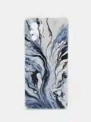 Сиреневый чехол на Xiaomi Redmi Note 10/Note 10S/Poco M5s / Сяоми Редми Нот 10/10С с рисунком