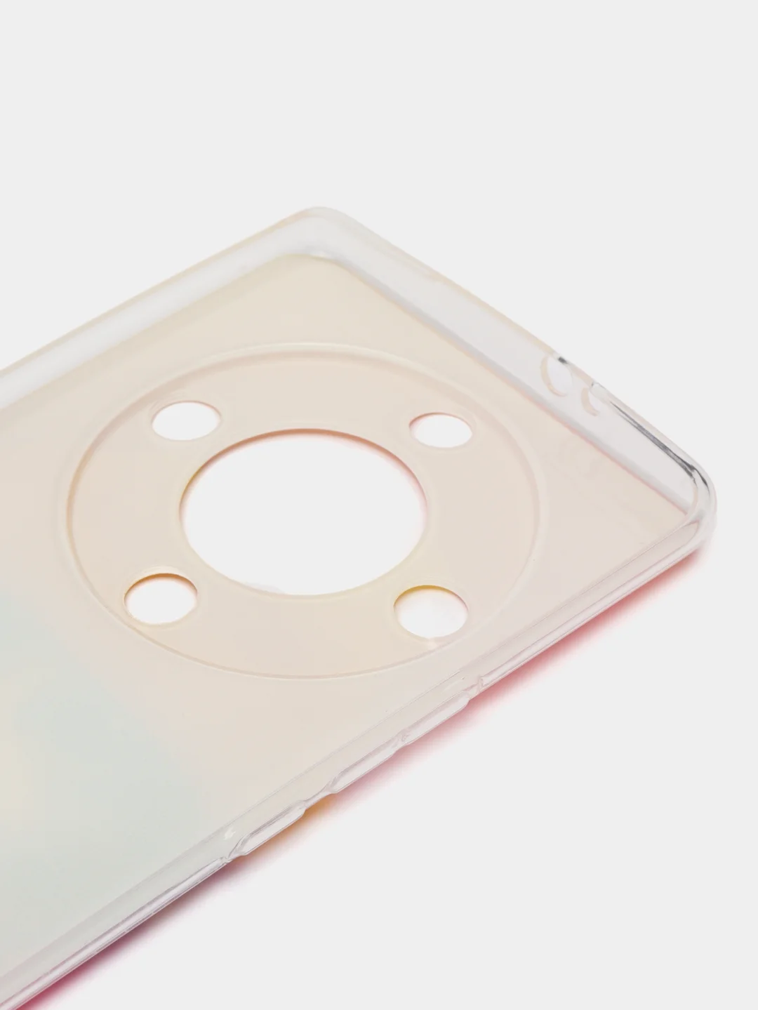 Желтый силиконовый чехол на Honor X9A / Хонор X9A прозрачный, с рисунком, защита камеры