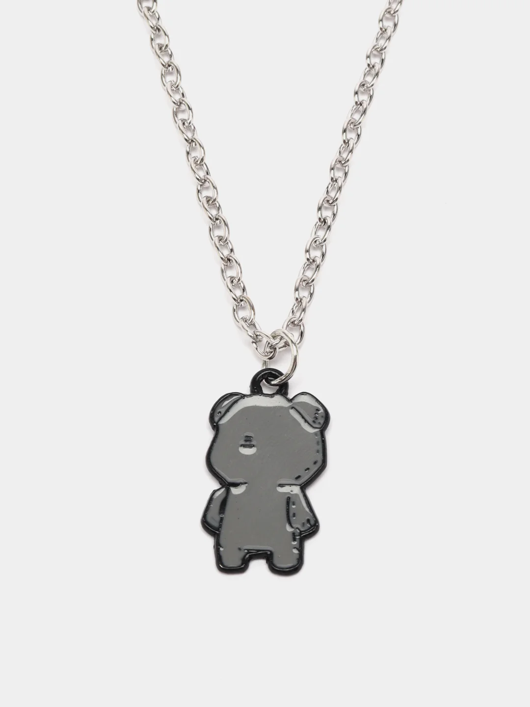 Серый цепочка на шею с подвеской Мишка, Bearbrick, 50 см