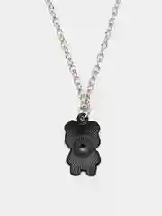 Серый цепочка на шею с подвеской Мишка, Bearbrick, 50 см