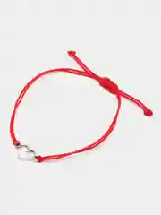 Серебряный браслет, красная нить желаний
