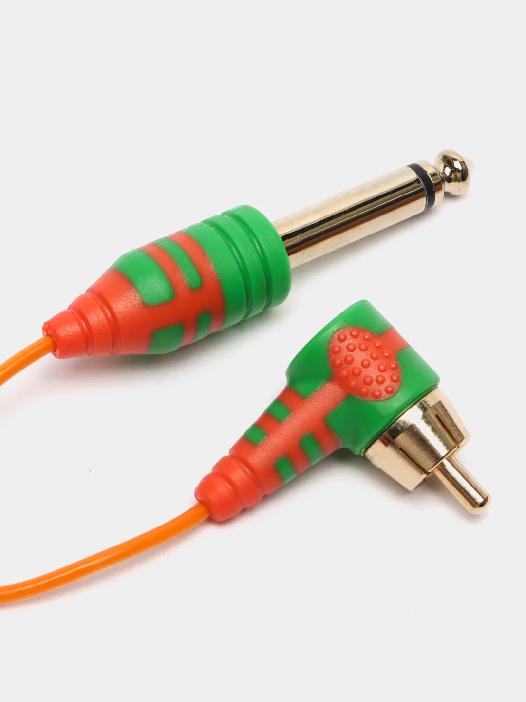 Оранжевый силиконовый шнур ( клип корд ) RCA 1,8 м для машин MAST