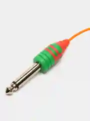 Оранжевый силиконовый шнур ( клип корд )  RCA 1,8 м для машин MAST