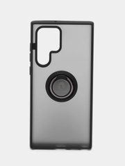 Противоударный чехол с металлическим кольцом для Samsung S22, S22 Plus, S22 Ultra
