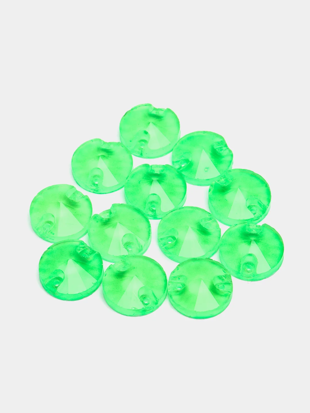 Зеленый неоновые пришивные стразы Pellosa риволи