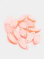 Алый неоновые пришивные стразы Pellosa лодочка