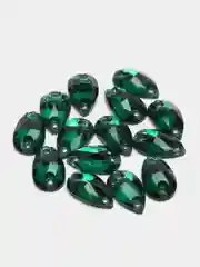 Бирюзовый стразы стеклянные пришивные Pellosa Капля, Корея