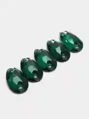 Бирюзовый стразы стеклянные пришивные Pellosa Капля, Корея