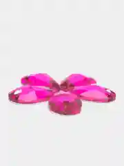 Розовый стразы стеклянные пришивные Pellosa Капля, Корея