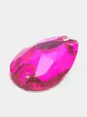 Розовый стразы стеклянные пришивные Pellosa Капля, Корея