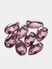 Фиолетовый стразы стеклянные пришивные Pellosa Капля, Корея