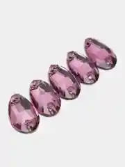 Фиолетовый стразы стеклянные пришивные Pellosa Капля, Корея