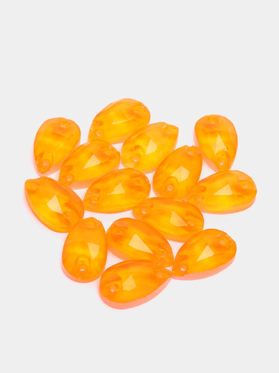 Оранжевый неоновые стразы Капля Pellosa