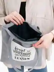 Серый шоппер сумка