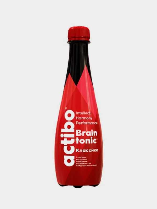 Сильногазированный напиток Actibo Braintonic "Классика", безалкогольный, 400 мл