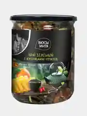 Чай зеленый Вкусы мира с кусочками фруктов, 100 г