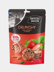 Crunchy, Клубника-орехи-семечки, Вкусы мира, 50 г