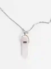 Серебряный цепочка женская на шею, с опалом