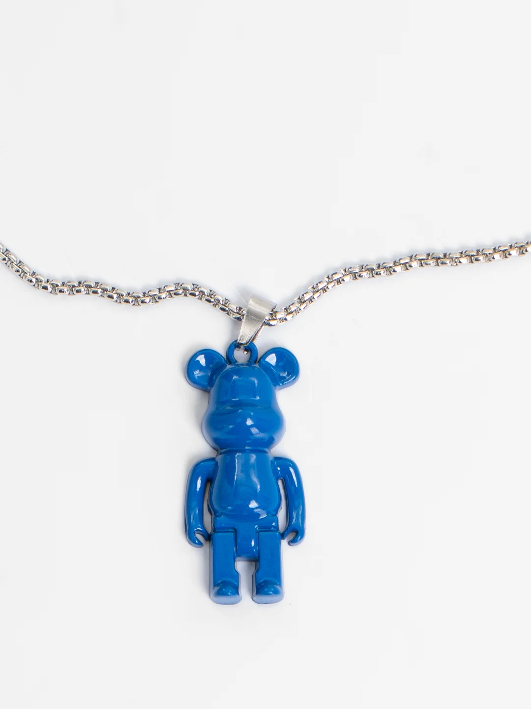 Синий цепочка на шею с изображением KAWS, Bearbrick, мишка статуэтка, игрушка, 50 см