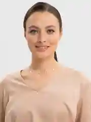 Серебряный цепочка на шею, чокер со звездами