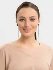 Черный серьги женские подвески, серьги длинные