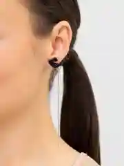 Черный серьги женские подвески, серьги длинные
