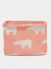 Розовый корзина для хранения, тканевая