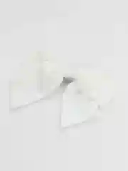 Белый бант для волос, на заколке, атласный бант
