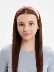 Розовый ободок для волос бархатный, женский