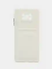 Белый силиконовый чехол для Poco X3, X3 Pro, X3 NFC (Поко Икс3) силиконовый, с карманом для карт