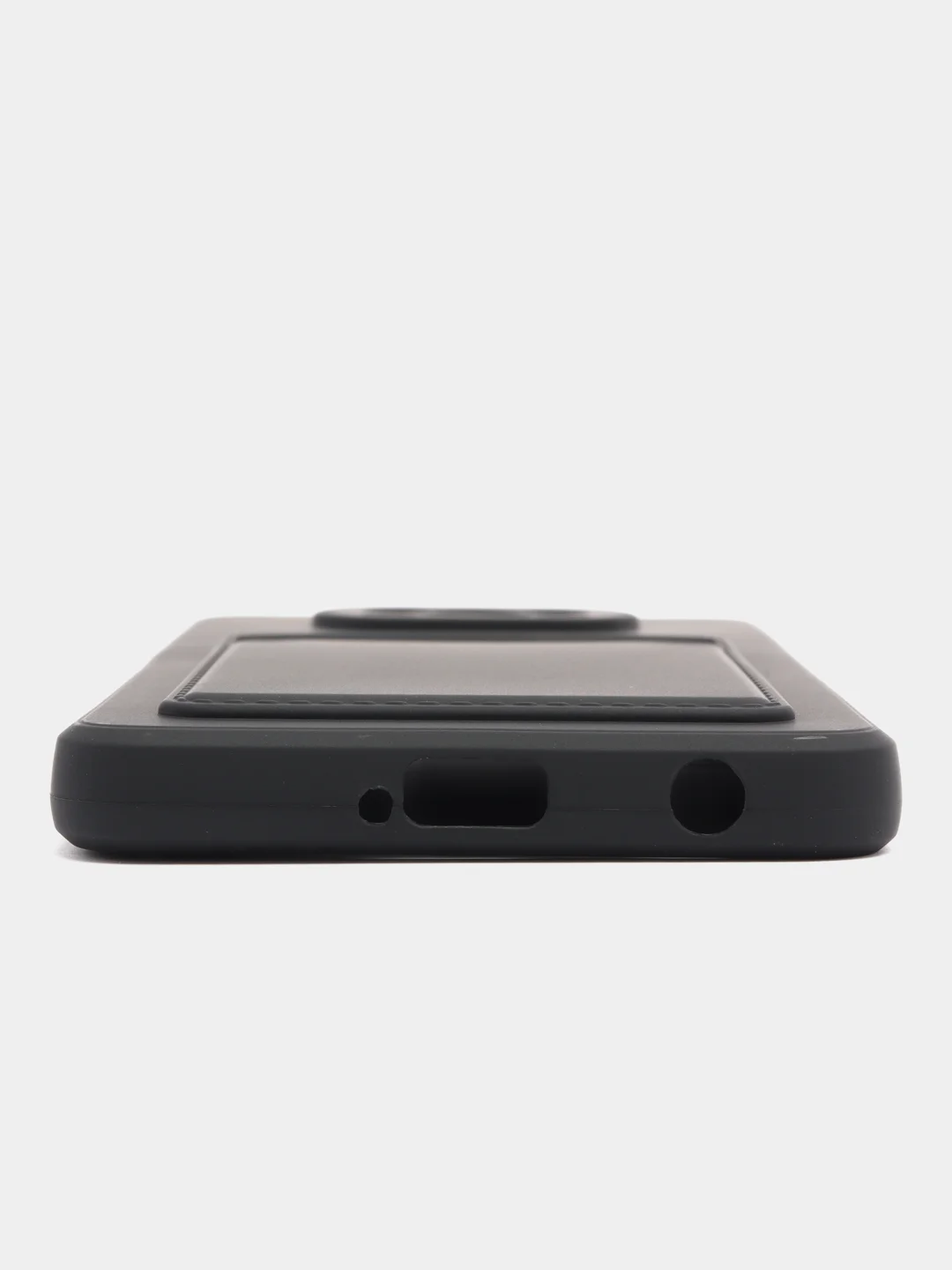 Черный силиконовый чехол для Poco X3, X3 Pro, X3 NFC (Поко Икс3) силиконовый, с карманом для карт