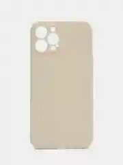 Молочный чехол для iPhone 12 Pro Max (Айфон 12 про макс) черный, c защитой камеры