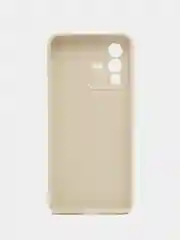 Молочный силиконовый чехол для Vivo V23 5G, Виво В23 5 Джи, с карманом для карт, прозрачный