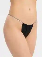 Трусики женские одноразовые для процедур tanga/Safety черные/белые