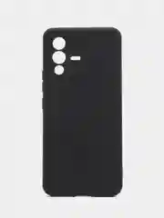 Черный силиконовый чехол для Vivo V23 5G, Виво В23 5 Джи, с карманом для карт, прозрачный