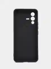 Черный силиконовый чехол для Vivo V23 5G, Виво В23 5 Джи, с карманом для карт, прозрачный