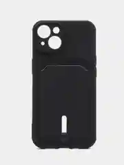 Фуксия чехол с карманом для карт для iPhone, Айфон 11, 13, 14, Pro, защита камеры