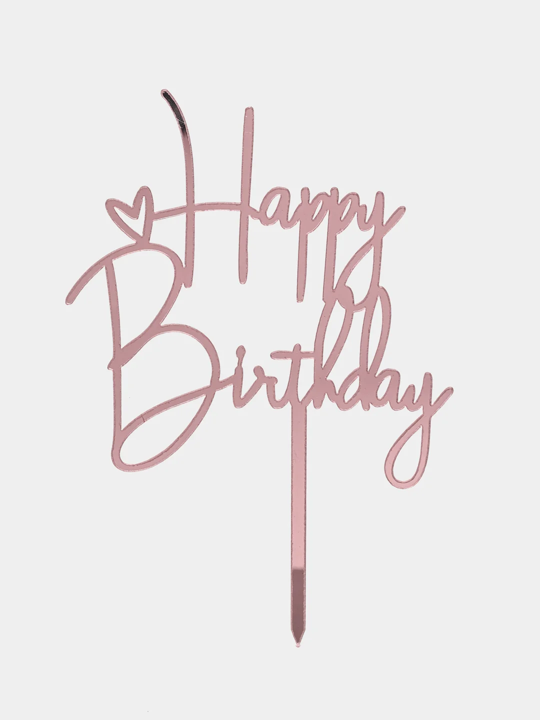 Конфетный топпер для украшения торта "Happy birthday"
