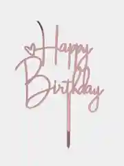 Конфетный топпер для украшения торта "Happy birthday"