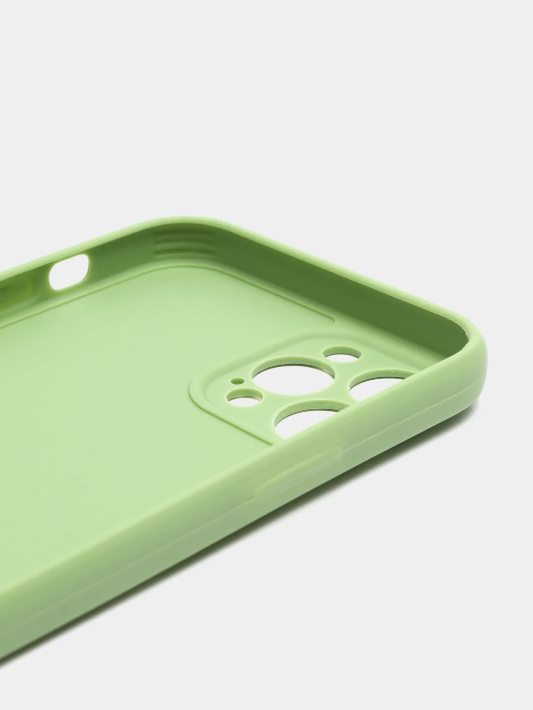 Зеленый чехол для Apple iPhone 12 Pro (Айфон 12 Про) прозрачный, c защитой камеры