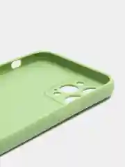 Зеленый чехол для Apple iPhone 12 Pro (Айфон 12 Про) прозрачный, c защитой камеры