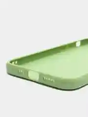 Зеленый чехол для Apple iPhone 12 Pro (Айфон 12 Про) прозрачный, c защитой камеры