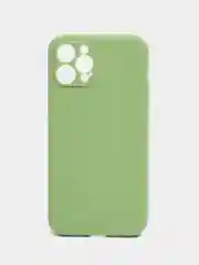 Зеленый чехол для Apple iPhone 12 Pro (Айфон 12 Про) прозрачный, c защитой камеры
