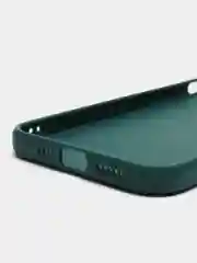 Тёмно-зелёный чехол для Apple iPhone 12 Pro (Айфон 12 Про) прозрачный, c защитой камеры