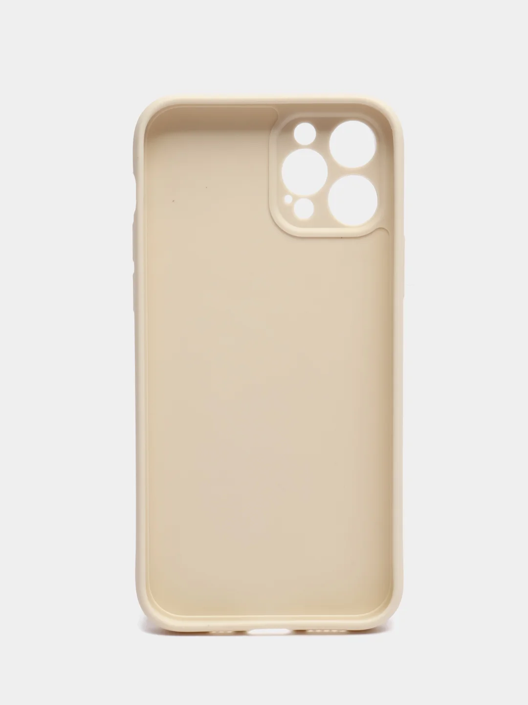 Молочный чехол для Apple iPhone 12 Pro (Айфон 12 Про) прозрачный, c защитой камеры