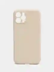 Молочный чехол для Apple iPhone 12 Pro (Айфон 12 Про) прозрачный, c защитой камеры