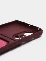 Тёмно-бордовый силиконовый чехол для Huawei Honor 50 (Хуавэй Хонор 50), защита камеры